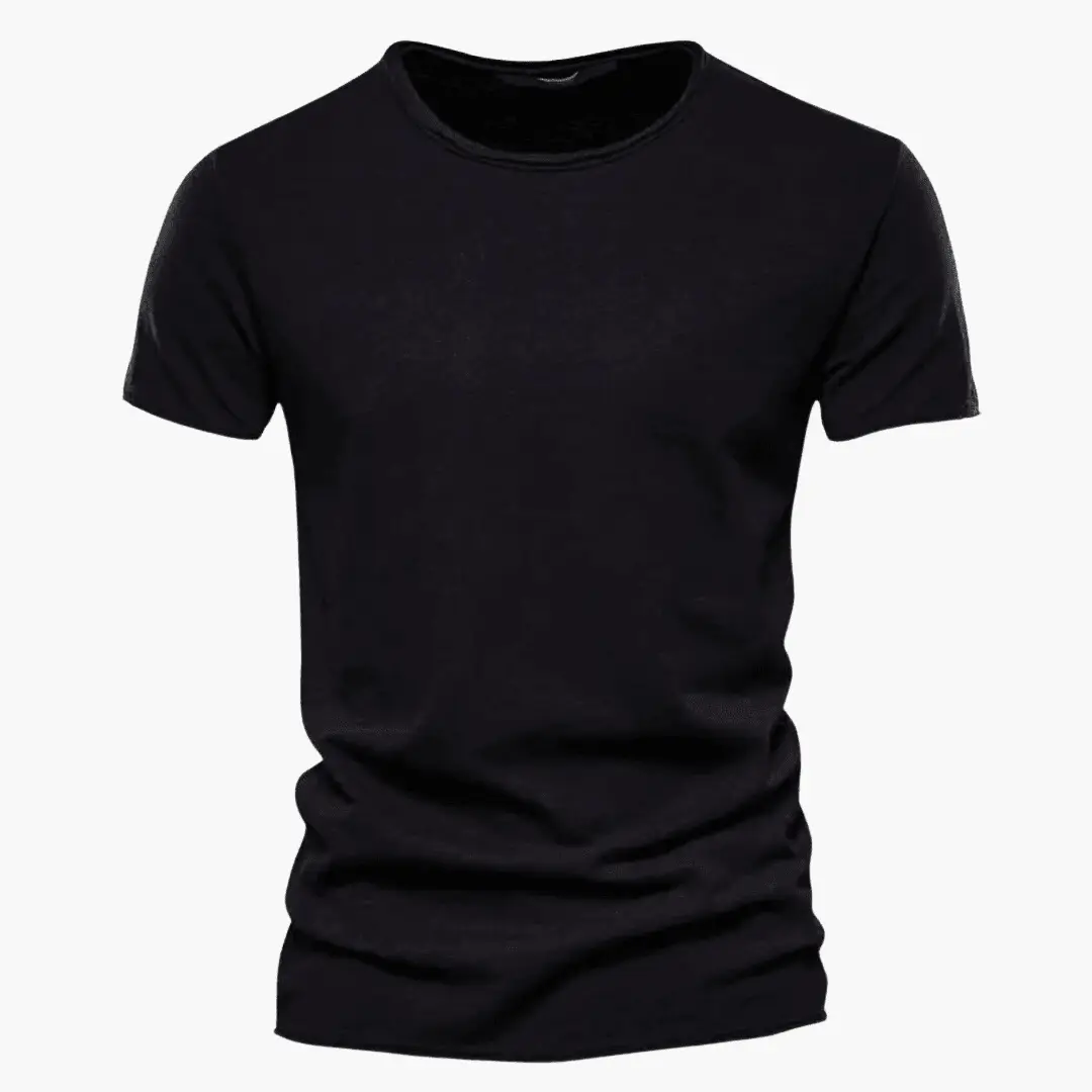 Men's T-Shirt by Wilfred Smith in black, casual summer tee
