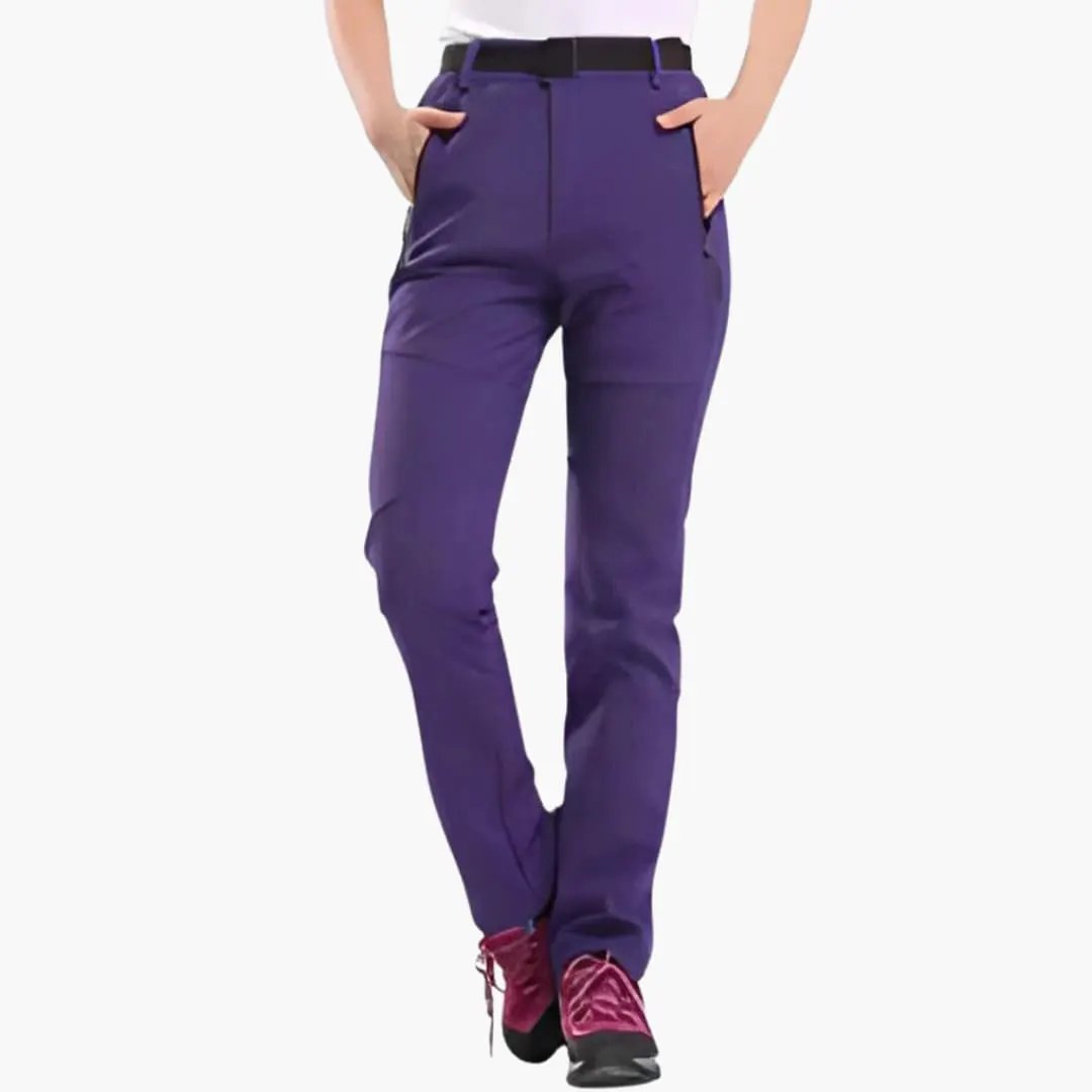 Women's Hiking Pants with Straight Leg in purple by Wilfred Smith, activewear pants