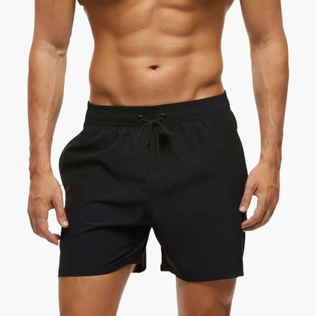 Men’s Shorts with Elastic Waistband in black by Wilfred Smith