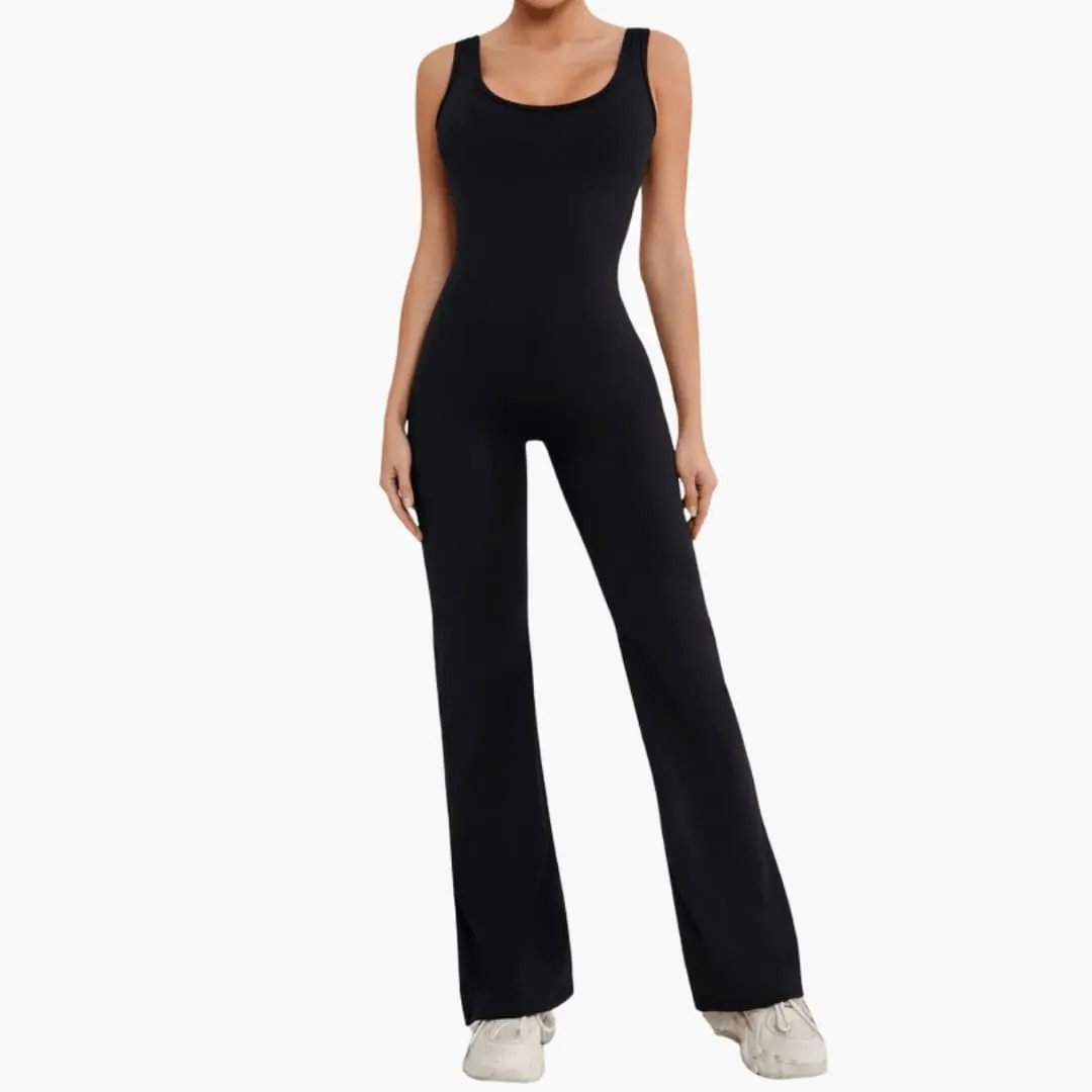Wilfred Smith Women’s Jumpsuit, black wide-leg one-piece with shoulder straps