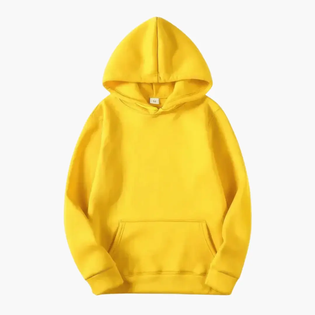 Women's Fitted Hoodie by Wilfred Smith in bright yellow
