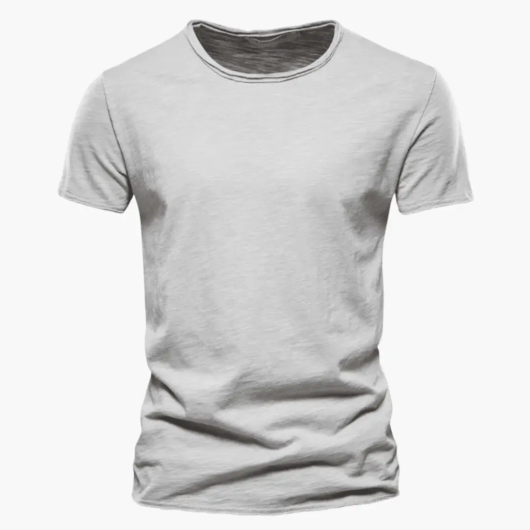 Men's T-Shirt by Wilfred Smith, light gray casual tee