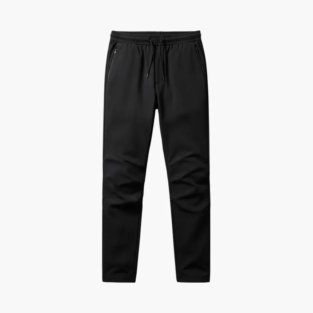 Men’s Joggers by Wilfred Smith, black straight-leg with pockets