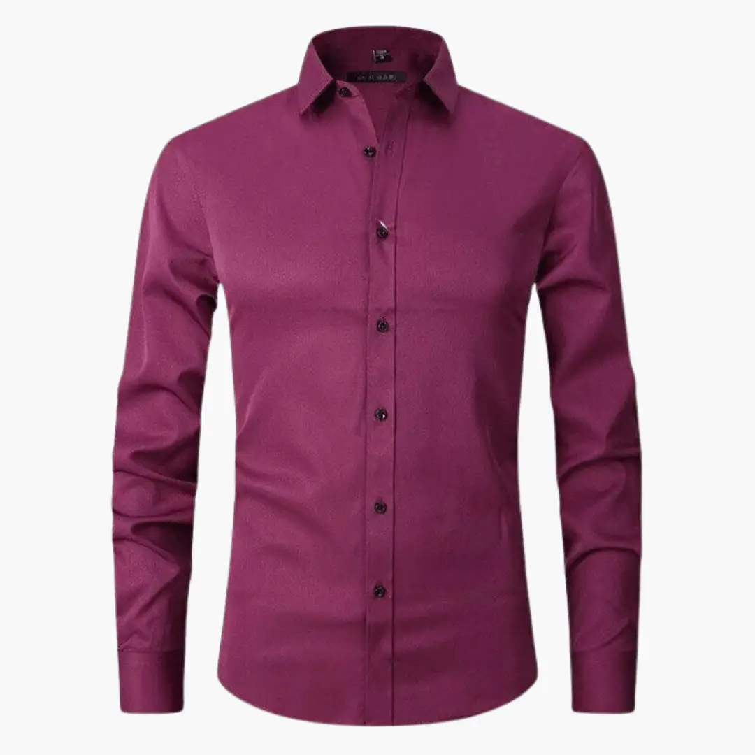 Slim-Fit Shirt for Men by Wilfred Smith in deep magenta